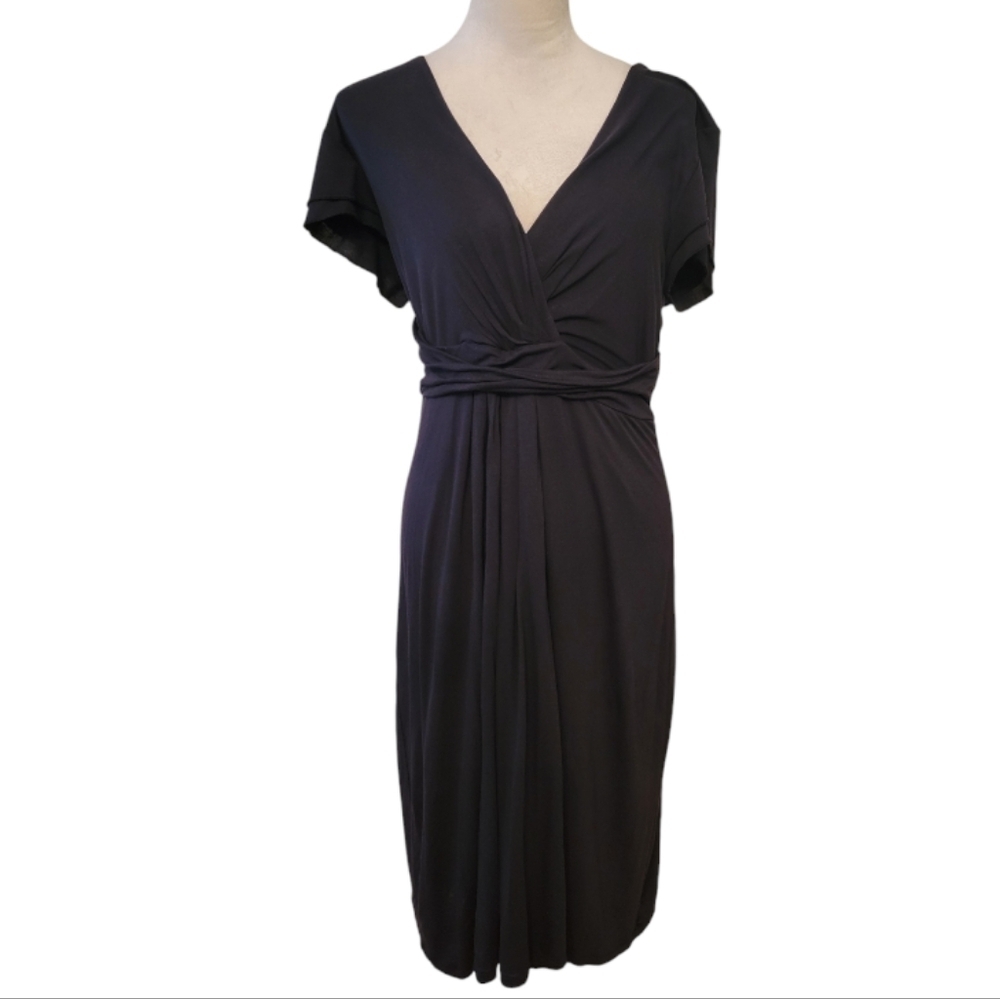 Boden Black Cap Sleeve Lbd Dress Size 12 — image 2 of 5